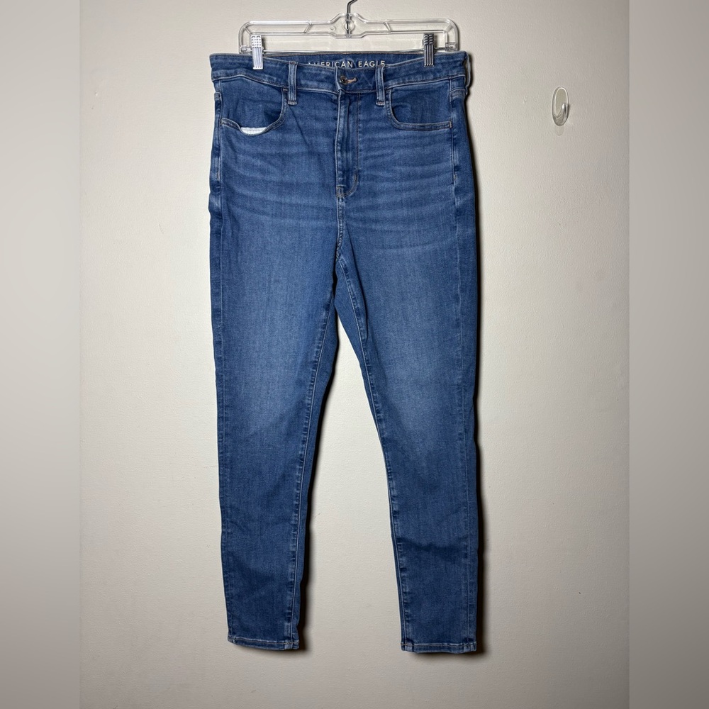 American Eagle Women's High Rise Next Level Stretch Skinny Jegging Size 12 Short